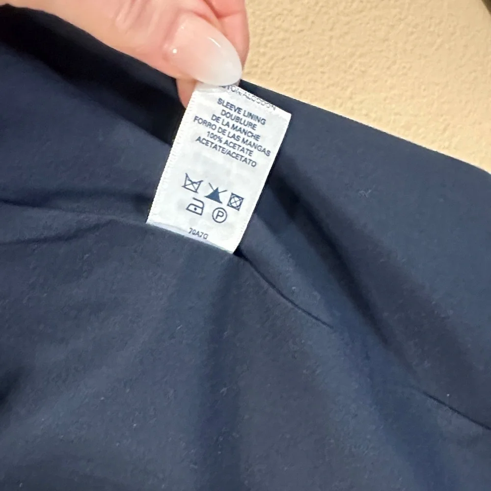 FRENCH CONNECTION Navy Double-Breasted Women's Pea Coat, Size 6, EUC